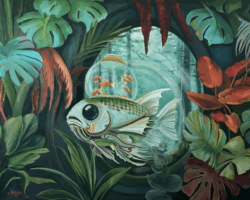 Technique : Huile sur toile de lin<br>
Dimensions : 130x97cm<br>