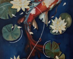 Technique : Huile sur toile de lin<br>
Dimensions : 100×65 cm<br>